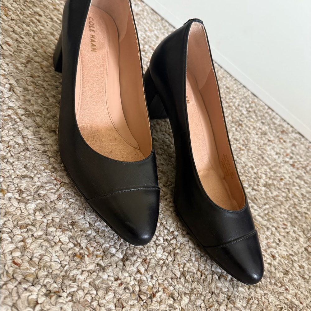 Cole Haan Black Leather Heels